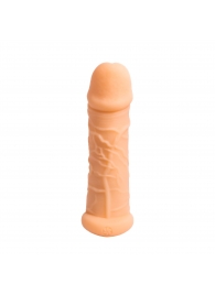 Телесный фаллоудлинитель Extra Size Bubbles - 15,5 см. - Lola Games - в Нижнем Тагиле купить с доставкой