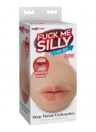Телесный мастурбатор-ротик Deep Throat Cocksucker - Pipedream - в Нижнем Тагиле купить с доставкой