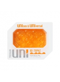 Оранжевый мастурбатор-стимулятор Tenga Uni Topaz - Tenga - в Нижнем Тагиле купить с доставкой