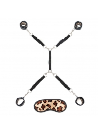 Леопардовая фиксация на матрас для рук и ног Classic Bedspreader - Lux Fetish - купить с доставкой в Нижнем Тагиле