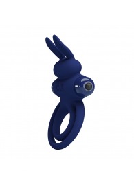 Синее эрекционное кольцо с вибростимуляцией клитора Powerful Ring - Baile - в Нижнем Тагиле купить с доставкой