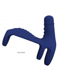 Синяя вибронасадка на пенис Vibrating Penis Sling - Baile - в Нижнем Тагиле купить с доставкой