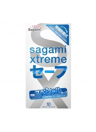 Презервативы Sagami Xtreme Ultrasafe с двойным количеством смазки - 10 шт. - Sagami - купить с доставкой в Нижнем Тагиле