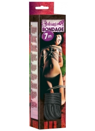 Чёрная веревка для связывания - 700 см. - Orion - купить с доставкой в Нижнем Тагиле