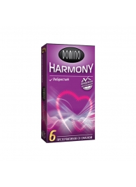 Презервативы с рёбрышками Domino Harmony - 6 шт. - Domino - купить с доставкой в Нижнем Тагиле