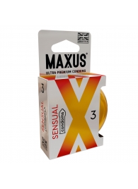 Презервативы анатомической формы Maxus Sensual - 3 шт. - Maxus - купить с доставкой в Нижнем Тагиле