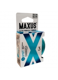 Презервативы Maxus G spot с двойной спиралью - 3 шт. - Maxus - купить с доставкой в Нижнем Тагиле