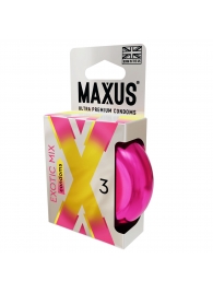 Ароматизированные презервативы Maxus Exotic Mix - 3 шт. - Maxus - купить с доставкой в Нижнем Тагиле