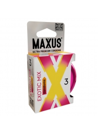 Ароматизированные презервативы Maxus Exotic Mix - 3 шт. - Maxus - купить с доставкой в Нижнем Тагиле
