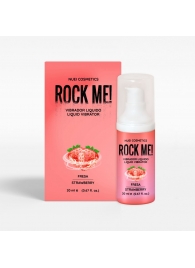 Жидкий вибратор Nuei Rock Me! с ароматом клубники - 20 мл. - Nuei cosmetics - купить с доставкой в Нижнем Тагиле
