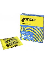 Классические презервативы с обильной смазкой Ganzo Classic - 3 шт. - Ganzo - купить с доставкой в Нижнем Тагиле