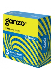 Классические презервативы с обильной смазкой Ganzo Classic - 3 шт. - Ganzo - купить с доставкой в Нижнем Тагиле