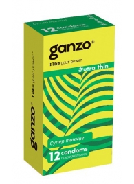 Ультратонкие презервативы Ganzo Ultra thin - 12 шт. - Ganzo - купить с доставкой в Нижнем Тагиле