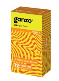 Ароматизированные презервативы Ganzo Juice - 12 шт. - Ganzo - купить с доставкой в Нижнем Тагиле