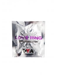 Прозрачное гелевое эрекционное кольцо с шипиками - Toyfa Basic - в Нижнем Тагиле купить с доставкой