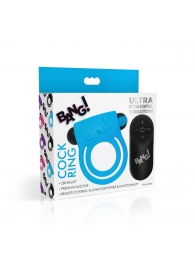 Голубое эрекционное виброкольцо 28X Remote Control Vibrating Cock Ring   Bullet - XR Brands - в Нижнем Тагиле купить с доставкой