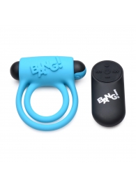 Голубое эрекционное виброкольцо 28X Remote Control Vibrating Cock Ring   Bullet - XR Brands - в Нижнем Тагиле купить с доставкой