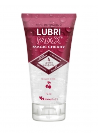 Интимный гель-смазка на водной основе Lubrimax Magic Cherry - 75 мл. - ИнтелБИО - купить с доставкой в Нижнем Тагиле
