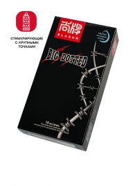 Презервативы с точками Elasun Big Dotted - 10 шт. - Elasun - купить с доставкой в Нижнем Тагиле