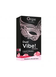 Съедобный жидкий вибратор Dual Vibe! со вкусом клубничного джина с тоником - 15 мл. - ORGIE - купить с доставкой в Нижнем Тагиле