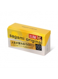 Презервативы увеличенного размера Sagami Original 0.02 XL-size - 12 шт. - Sagami - купить с доставкой в Нижнем Тагиле