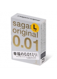 Презервативы Sagami Original 0.01 L-size увеличенного размера - 2 шт. - Sagami - купить с доставкой в Нижнем Тагиле