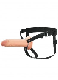 Полый страпон на ремнях 8’’ Hollow Silicone Strap-on - Pipedream - купить с доставкой в Нижнем Тагиле