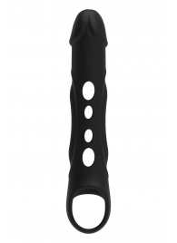 Черная насадка-удлинитель Vibrating Extender With Remote с вибрацией - Dream Toys - в Нижнем Тагиле купить с доставкой