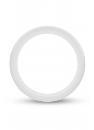 Белое люминесцентное эрекционное кольцо Silicone Glo Cock Ring - Blush Novelties - в Нижнем Тагиле купить с доставкой