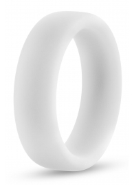 Белое люминесцентное эрекционное кольцо Silicone Glo Cock Ring - Blush Novelties - в Нижнем Тагиле купить с доставкой
