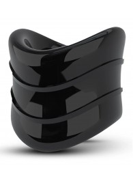 Черное эрекционное кольцо на мошонку Beef Ball Stretcher Snug X Long - Blush Novelties - в Нижнем Тагиле купить с доставкой