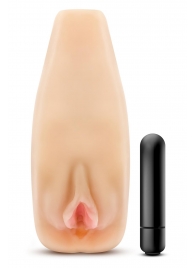 Мастурбатор-вагина с вибрацией Soft   Wet Natasha Realistic Beige Masturbator - Blush Novelties - в Нижнем Тагиле купить с доставкой