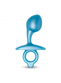 Голубая анальная пробка для массажа простаты Bulb Silicone Prostate Plug - 10,7 см. - b-Vibe - в Нижнем Тагиле купить с доставкой