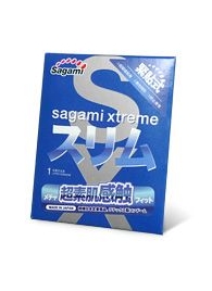 Презерватив Sagami Xtreme FEEL FIT 3D - 1 шт. - Sagami - купить с доставкой в Нижнем Тагиле