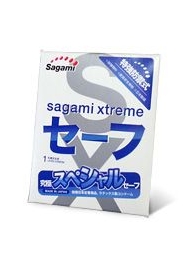 Презерватив Sagami Xtreme Ultrasafe с двойным количеством смазки - 1 шт. - Sagami - купить с доставкой в Нижнем Тагиле