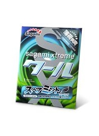 Презерватив Sagami Xtreme Mint с ароматом мяты - 1 шт. - Sagami - купить с доставкой в Нижнем Тагиле