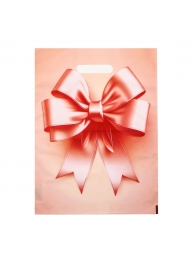 Пакет с принтом в виде банта с вырубной ручкой (30х40 см) - Сима-Ленд - купить с доставкой в Нижнем Тагиле