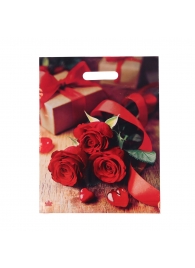Пакет с принтом в виде роз (31х40 см) - Сима-Ленд - купить с доставкой в Нижнем Тагиле
