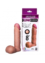 Фаллическая насадка для страпона UNICOCK 8  - 20 см. - LOVETOY (А-Полимер) - купить с доставкой в Нижнем Тагиле