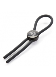 Тёмно-серое эрекционное кольцо с зажимом Again and Again Adjustable Cock Ring - Fifty Shades of Grey - в Нижнем Тагиле купить с доставкой
