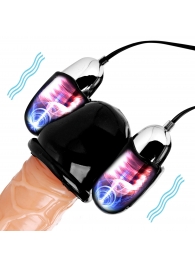 Черная стимулирующая насадка для головки полового члена Multi Speed Vibrating Penis Head Teaser - XR Brands - в Нижнем Тагиле купить с доставкой