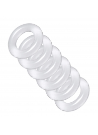 Комплект из 6 прозрачных эрекционных колец Ring Master Custom Ball Stretcher Kit - XR Brands - в Нижнем Тагиле купить с доставкой