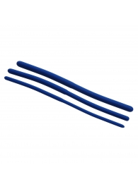 Набор из 3 синих силиконовых уретральных расширителей Invasion Silicone Urethral Sound Trainer Set - XR Brands - купить с доставкой в Нижнем Тагиле