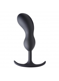 Черный массажер простаты с утяжелителями Premium Silicone Weighted Prostate Plug Large - 18,8 см. - XR Brands - в Нижнем Тагиле купить с доставкой