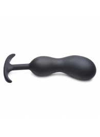 Черный массажер простаты с утяжелителями Premium Silicone Weighted Prostate Plug XL - 20,8 см. - XR Brands - в Нижнем Тагиле купить с доставкой
