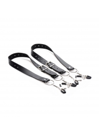 Ремни с зажимами для половых губ Spread Labia Spreader Straps with Clamps - XR Brands - купить с доставкой в Нижнем Тагиле