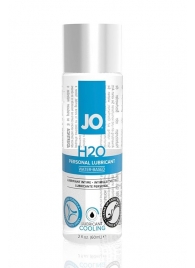 Охлаждающий лубрикант на водной основе JO Personal Lubricant H2O COOLING - 60 мл. - System JO - купить с доставкой в Нижнем Тагиле
