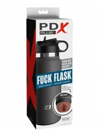 Смуглый мастурбатор-вагина в корпусе-бутылке F*ck Flask - Pipedream - в Нижнем Тагиле купить с доставкой