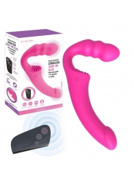 Розовый безремневой страпон Straples Strap-On Dildo - Erokay - купить с доставкой в Нижнем Тагиле