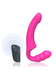 Розовый безремневой страпон Straples Strap-On Dildo - Erokay - купить с доставкой в Нижнем Тагиле